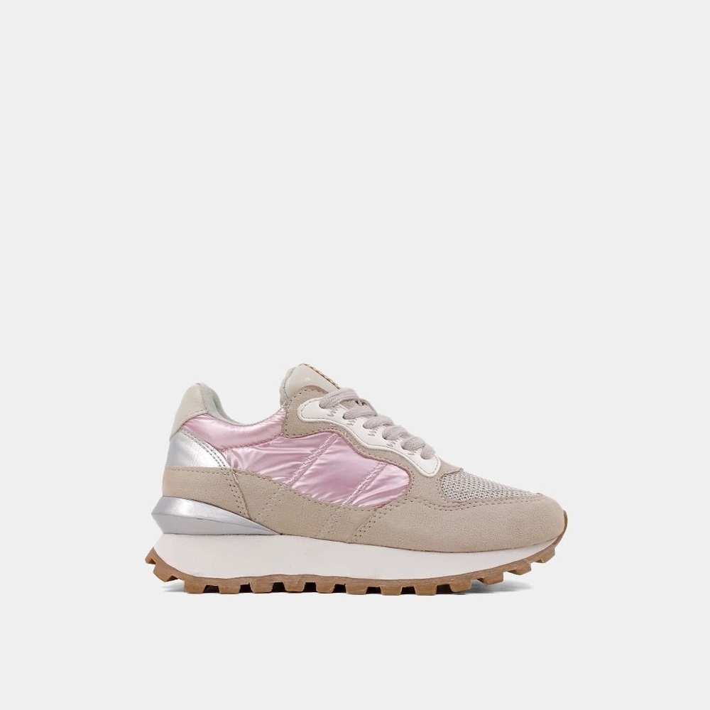 .ShuShop PHOEBE Kids Pink Metalic Sneaker Sz 1 - Picture 2 of 14